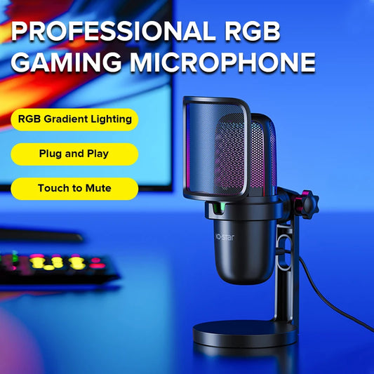 Cardioid Condenser Microphone Studio Recording Cardioid Microphone Type c Mic Wired Live Streaming Microphone