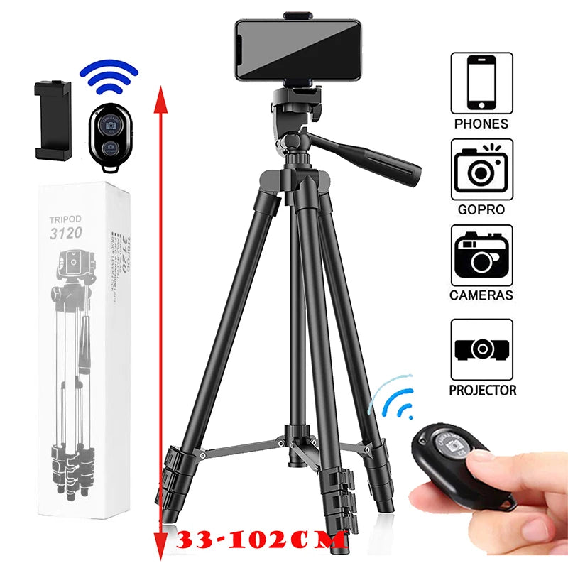 Tripods For Phone Lightweight Camera Tripod Stand Remote Phone Holder Video Photography