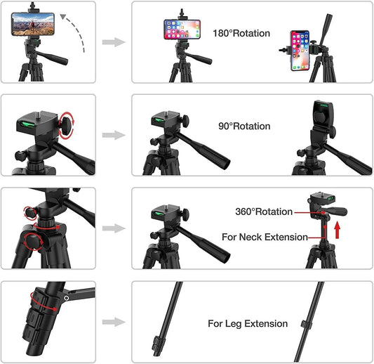 Tripods For Phone Lightweight Camera Tripod Stand Remote Phone Holder Video Photography