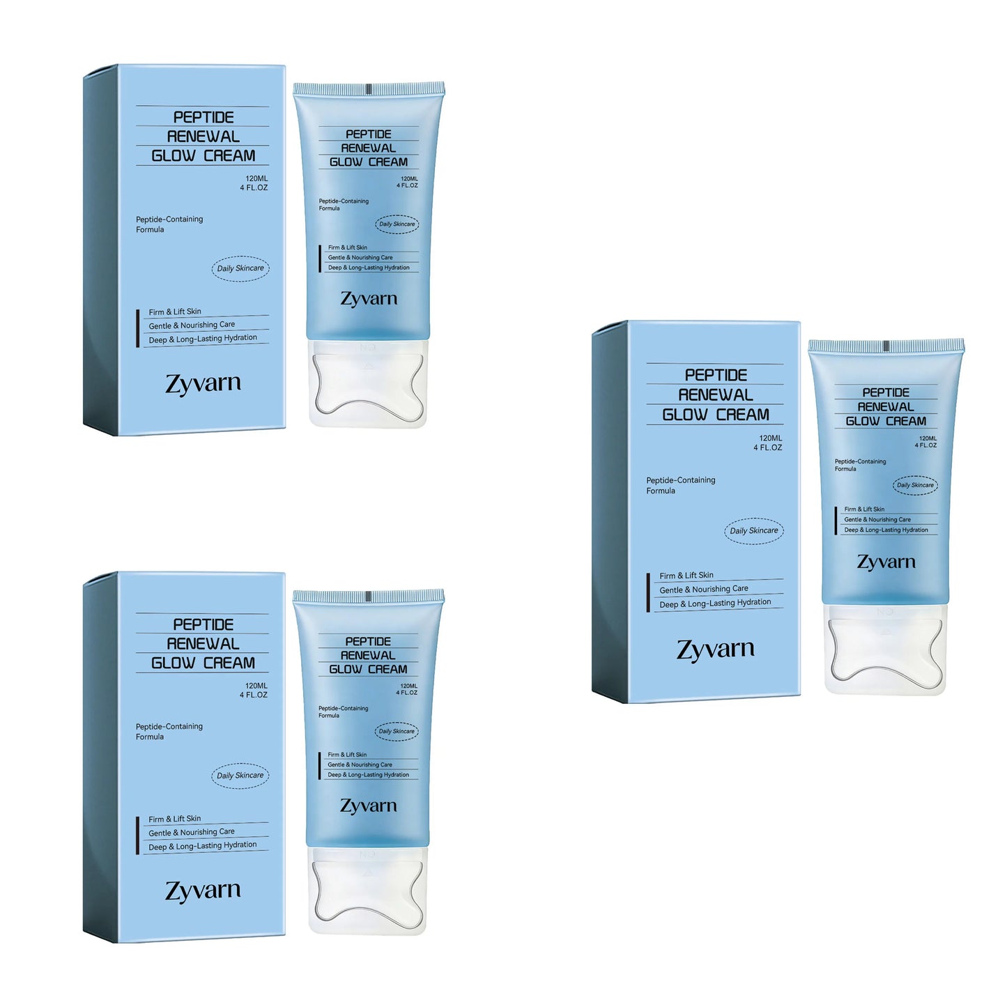 Peptide skincare cream, gently moisturizing, keeps skin hydrated, daily skincare cream