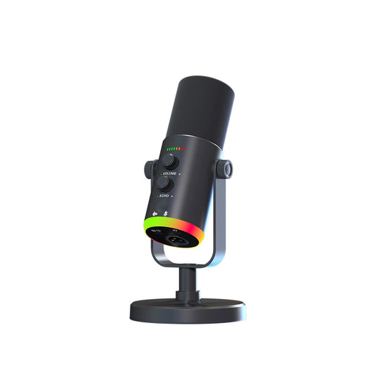 EASEMELO EM700 Professional Desktop Mic for PC Laptop USB C XLR Dynamic Broadcasting Microphone for Podcasting