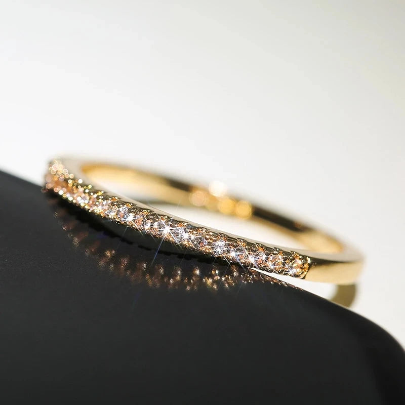 925 Sterling Silver Crystal Wedding Engagement Rings For Women