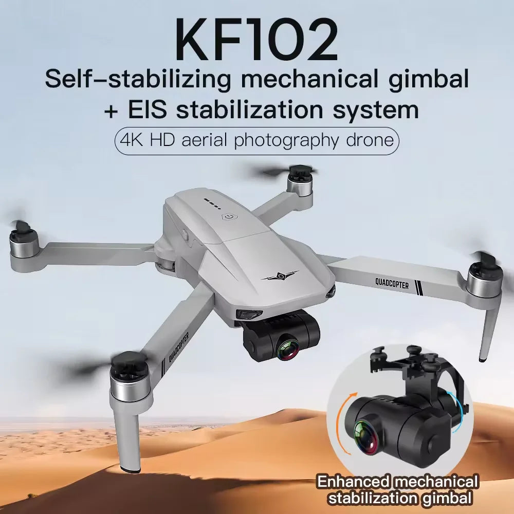 KF102 GPS RC Drone HD 4K Camera Professional 1200m Transmission Drone Brushless Motor Foldable Quadcopter Drone