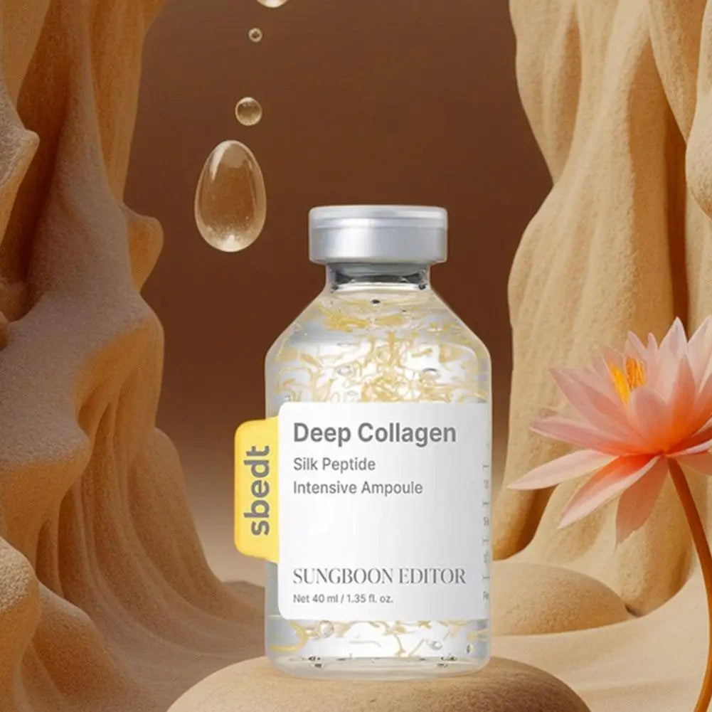 Korean Sbect Skin Care Kit - Deep Collagen Silk Peptide Ampoule, Power Boosting Cream