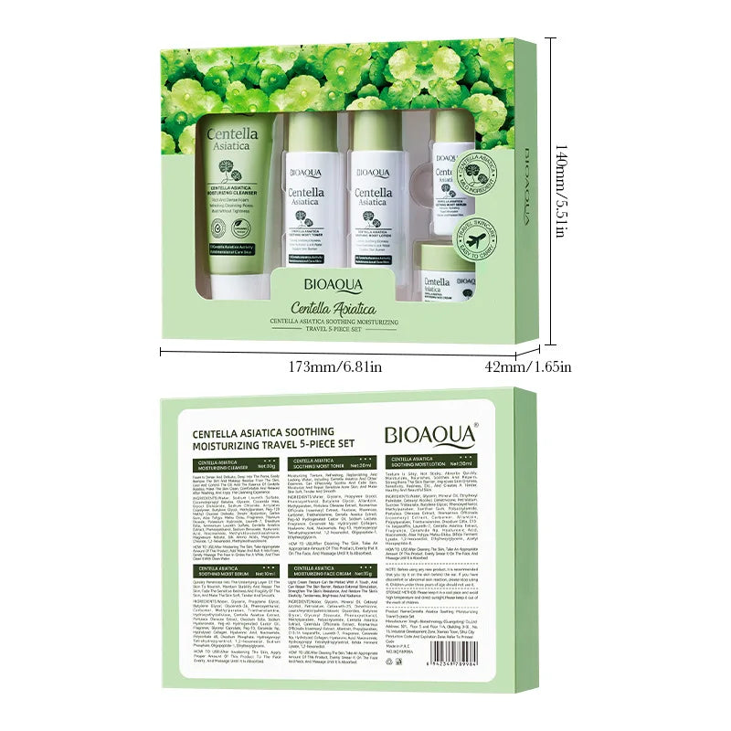 5pcs/set BIOAQUA Centella Asiatica Skin Care Sets