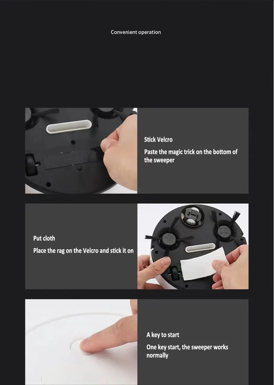 USB Sweeping Robot Vacuum Cleaner 3 In 1 wireless robot