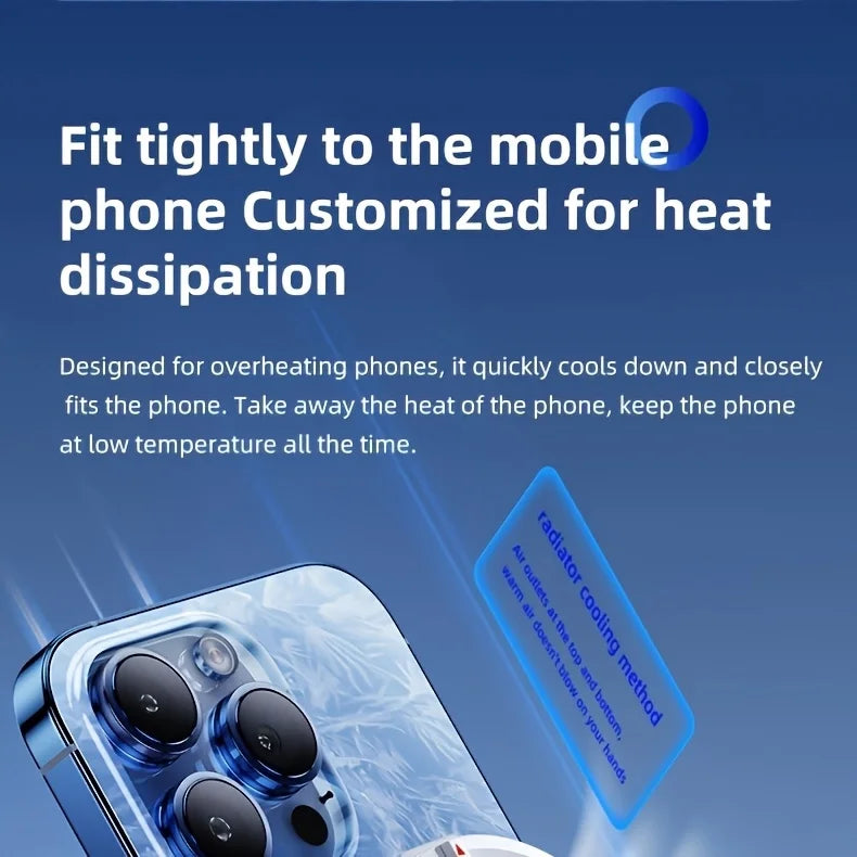 Semiconductor Phone Cooler Universal Fast Rapid Cooling Magnetic Back Clip Mobile Phone Radiator Refrigerator For All Phones