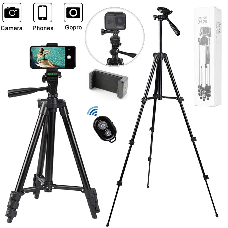 Tripods For Phone Lightweight Camera Tripod Stand Remote Phone Holder Video Photography