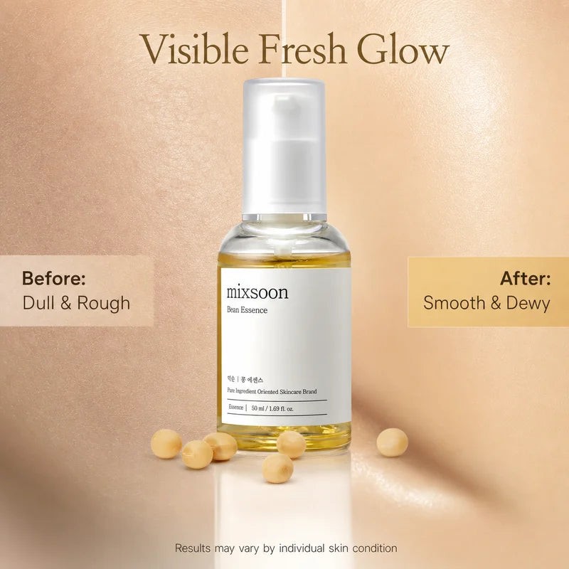 Korean Skin Care Mixsoon Bean Essence Hyaluronic Acid Exfoliating Facial Serum