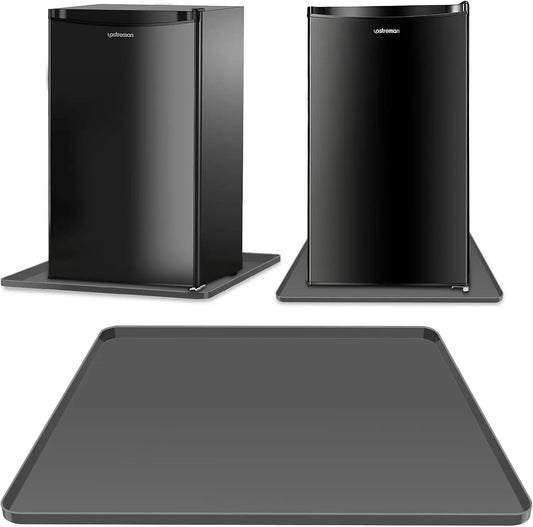 Appliance Mat, Silicone Raised Edge Anti-Slip Drip Proof Floor Guard for Small Fridge Washing Machine
