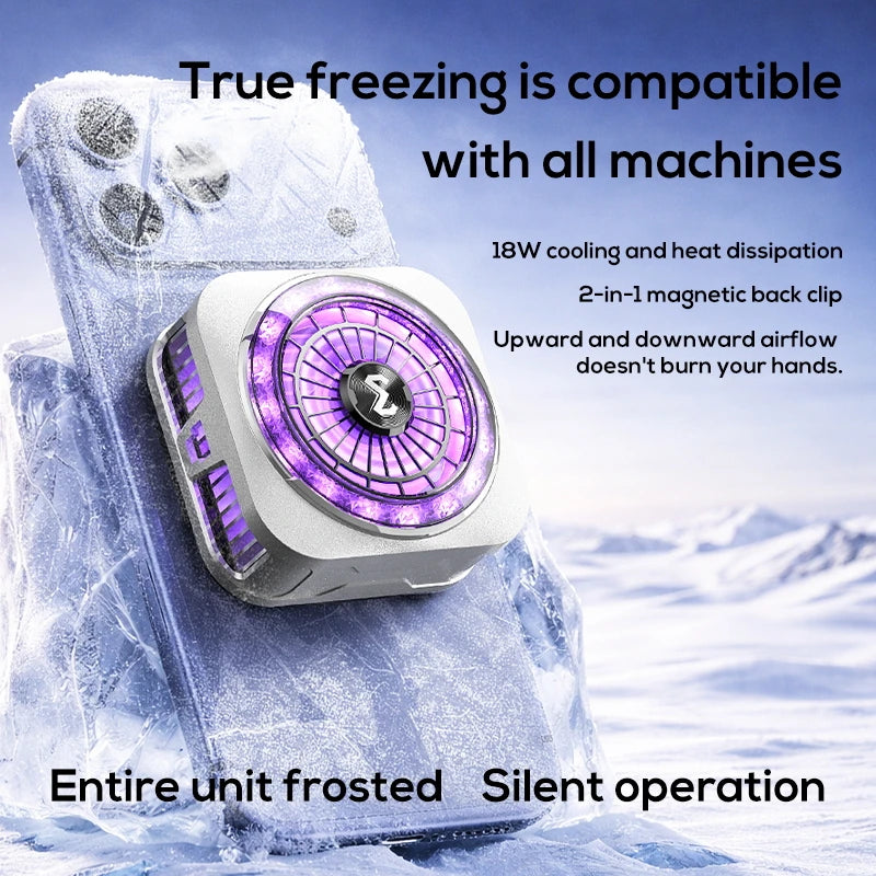 MEMO CX21 Phone Cooler 9V/2A Semiconductor Cooling Fan Radiator Silent Magnetic