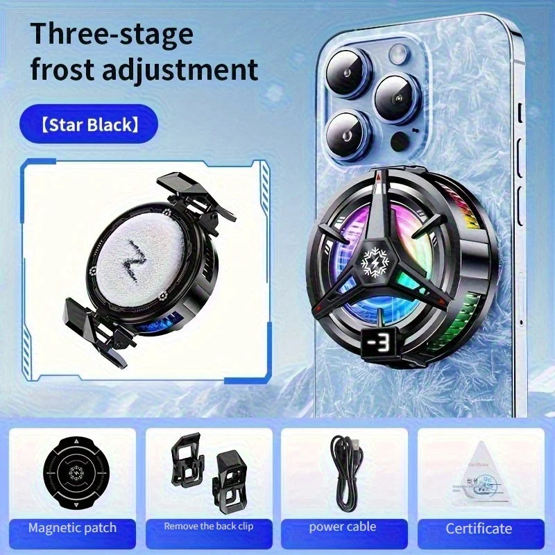 Semiconductor Phone Cooler Universal Fast Rapid Cooling Magnetic Back Clip Mobile Phone Radiator Refrigerator For All Phones