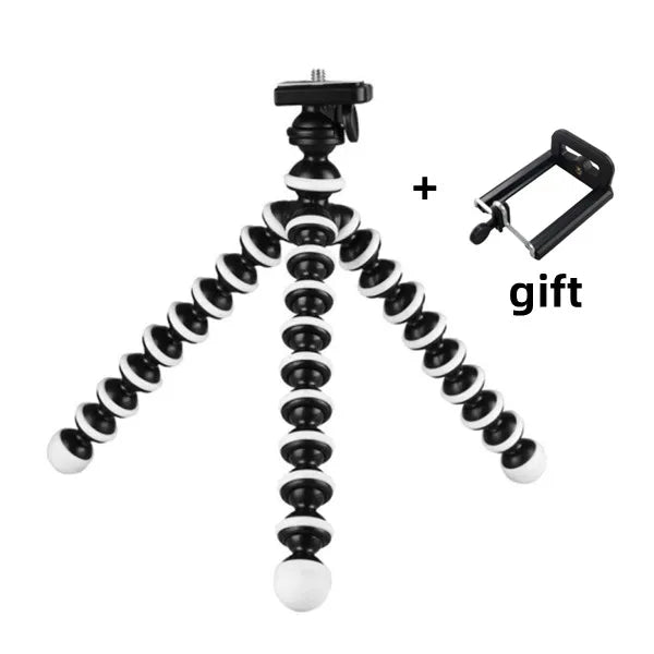 Tripods Tripod for Phone, Mobile Camera Holder Clip, Smartphone Monopod Stand