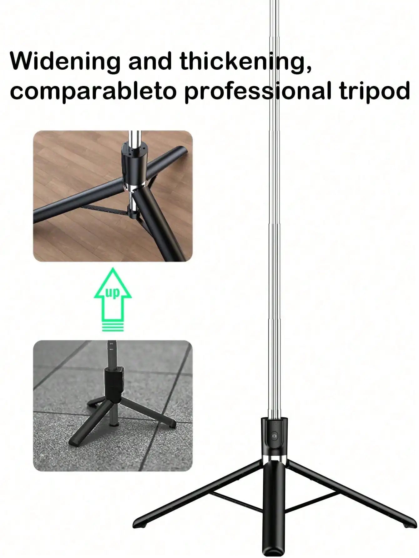 1700mm Selfie Stick Phone Tripod Extendable Stand Foldable Monopod For Smartphones