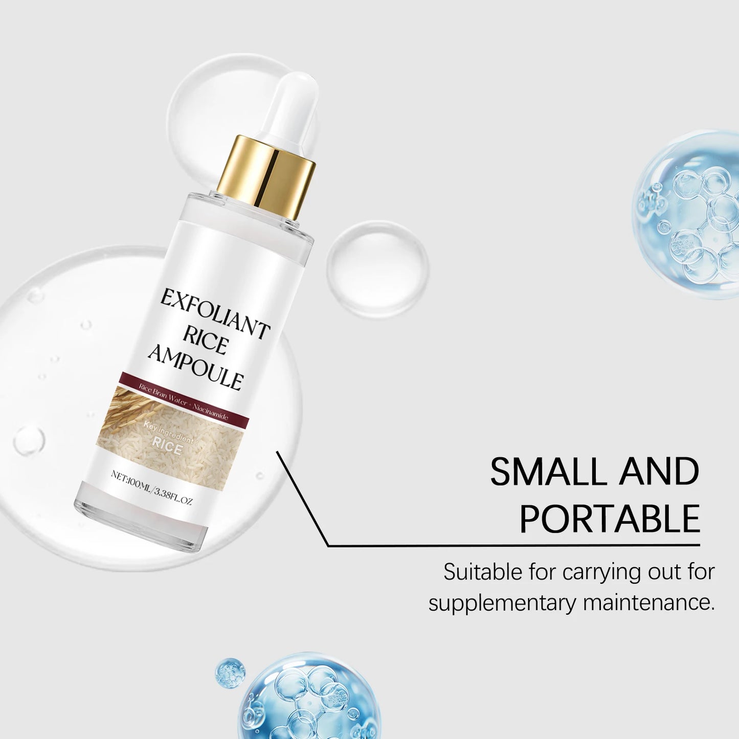 Korean Exfoliating Facial Serum Cleansing Pores Remove Dead Skin Purify Oil