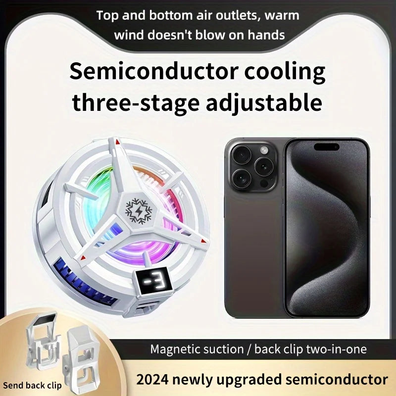 Semiconductor Phone Cooler Universal Fast Rapid Cooling Magnetic Back Clip Mobile Phone Radiator Refrigerator For All Phones
