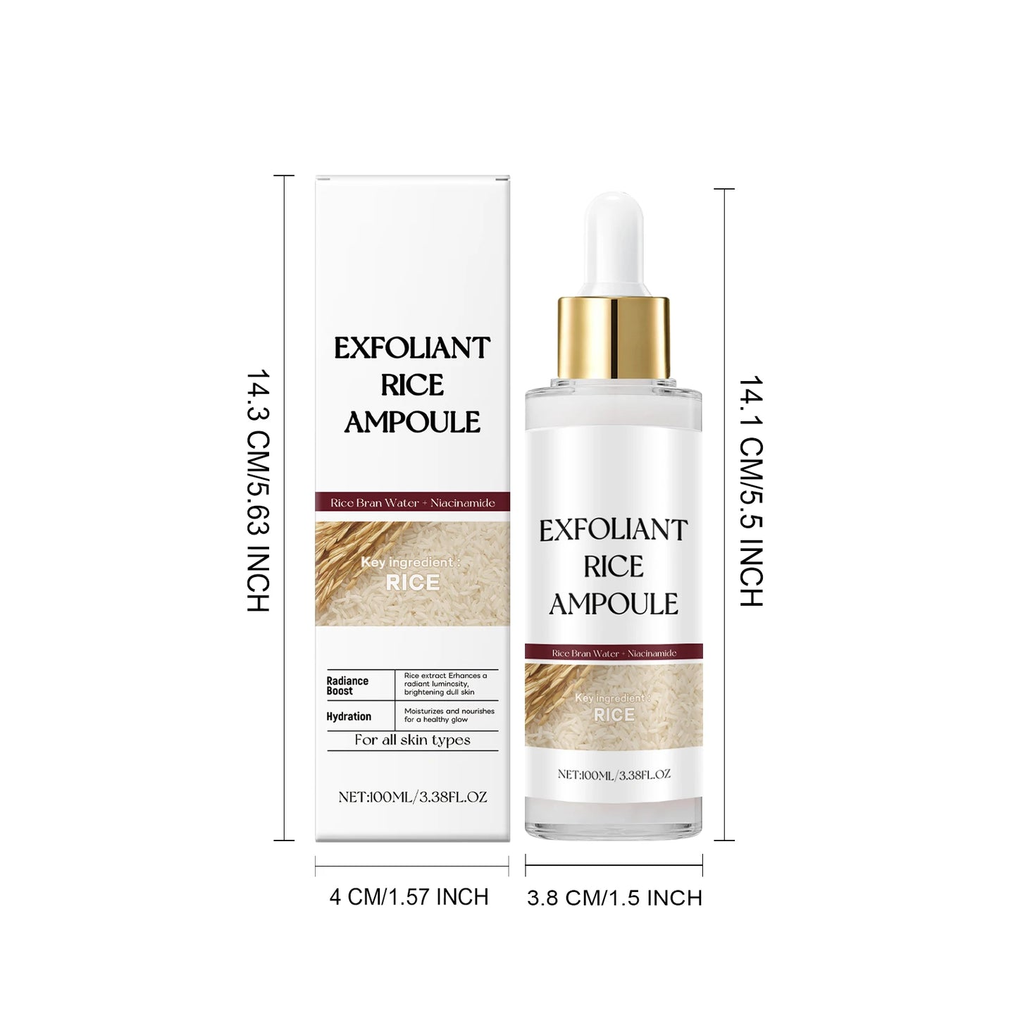 Korean Exfoliating Facial Serum Cleansing Pores Remove Dead Skin Purify Oil