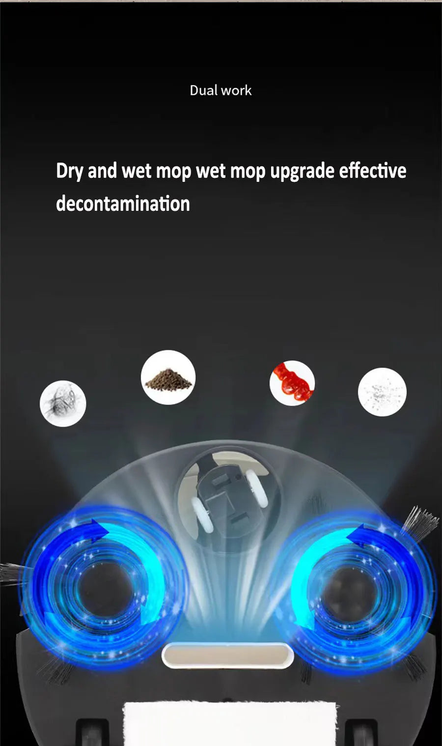 USB Sweeping Robot Vacuum Cleaner 3 In 1 wireless robot