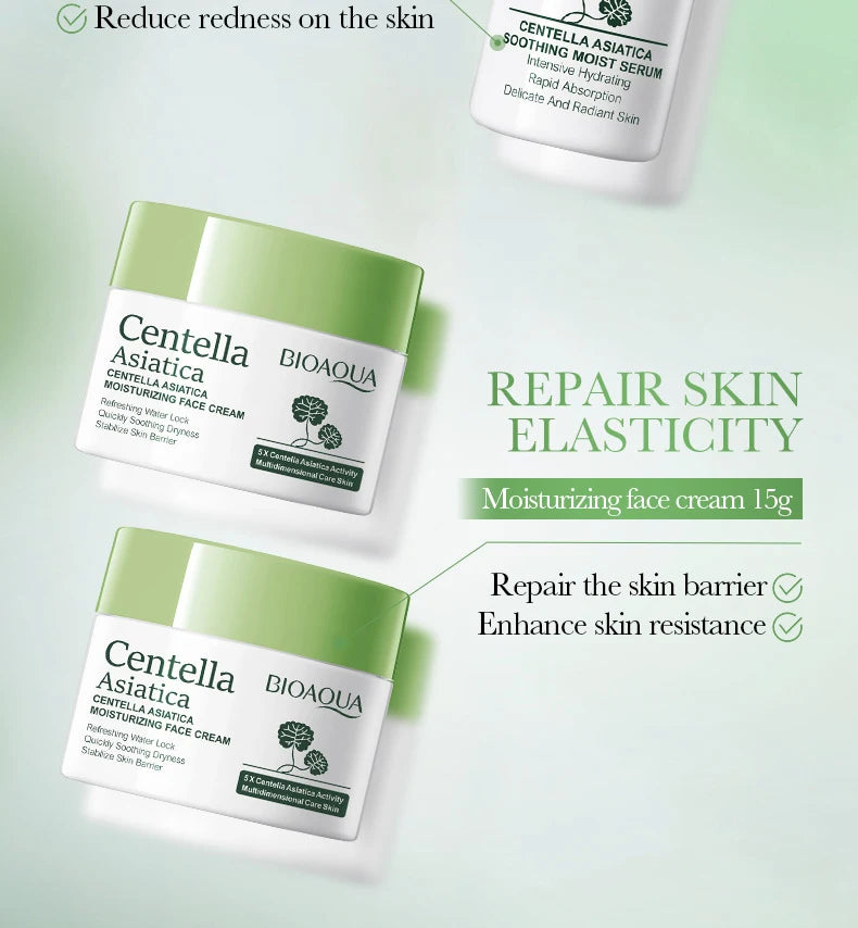 5pcs/set BIOAQUA Centella Asiatica Skin Care Sets