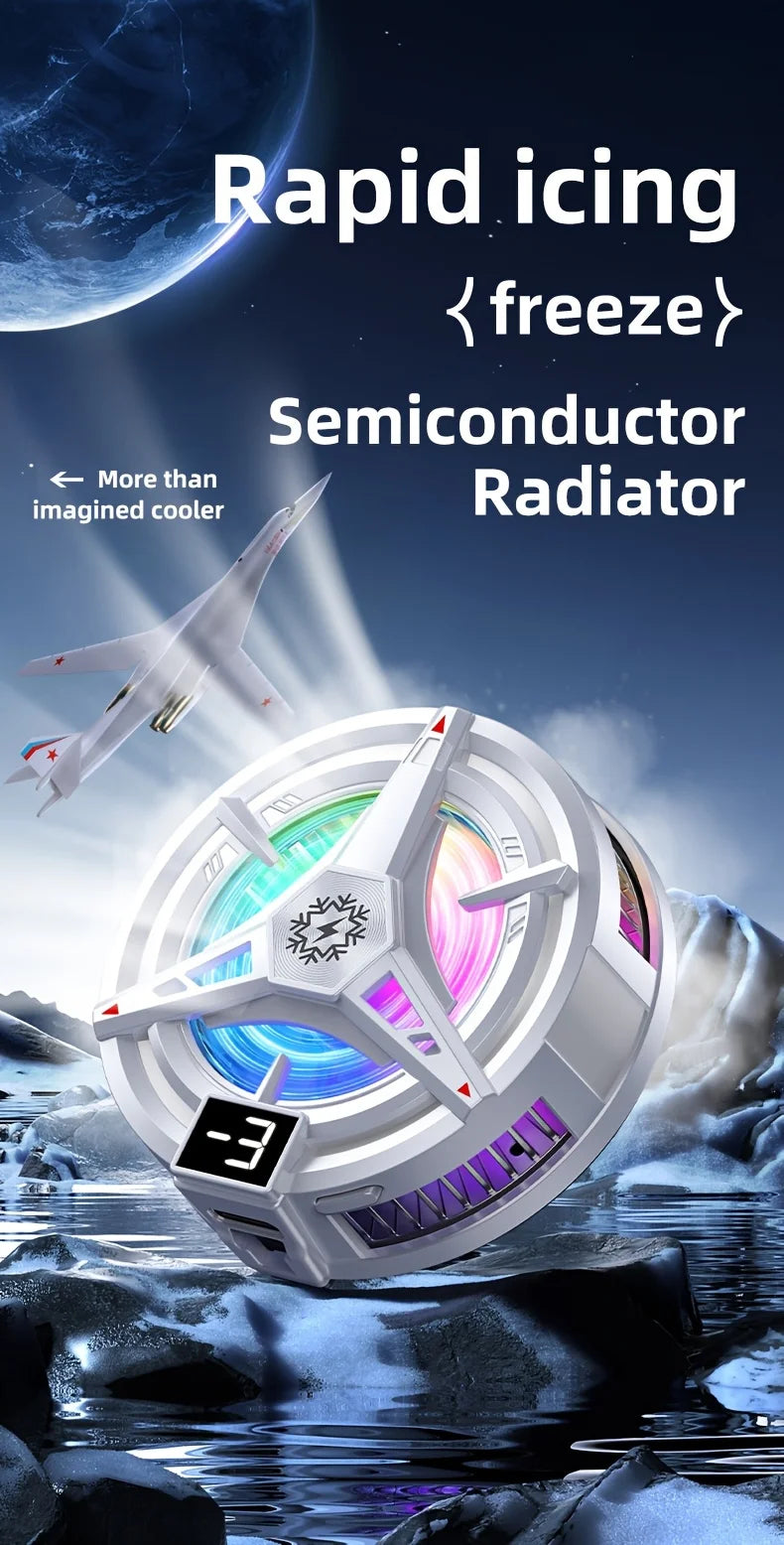 Semiconductor Phone Cooler Universal Fast Rapid Cooling Magnetic Back Clip Mobile Phone Radiator Refrigerator For All Phones