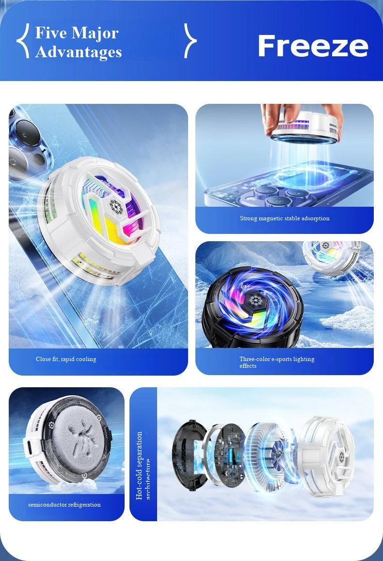New semiconductor mobile phone cooler, refrigeration and freezing type, cooler, mobile phone gaming cooling gadget, cooler