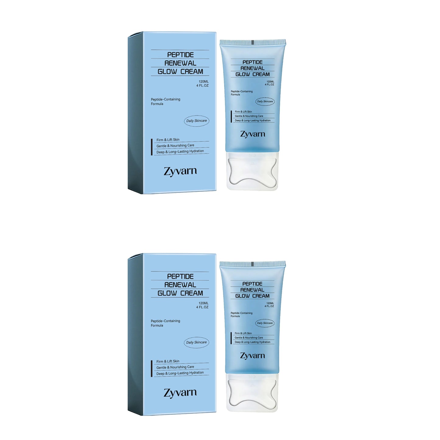 Peptide skincare cream, gently moisturizing, keeps skin hydrated, daily skincare cream