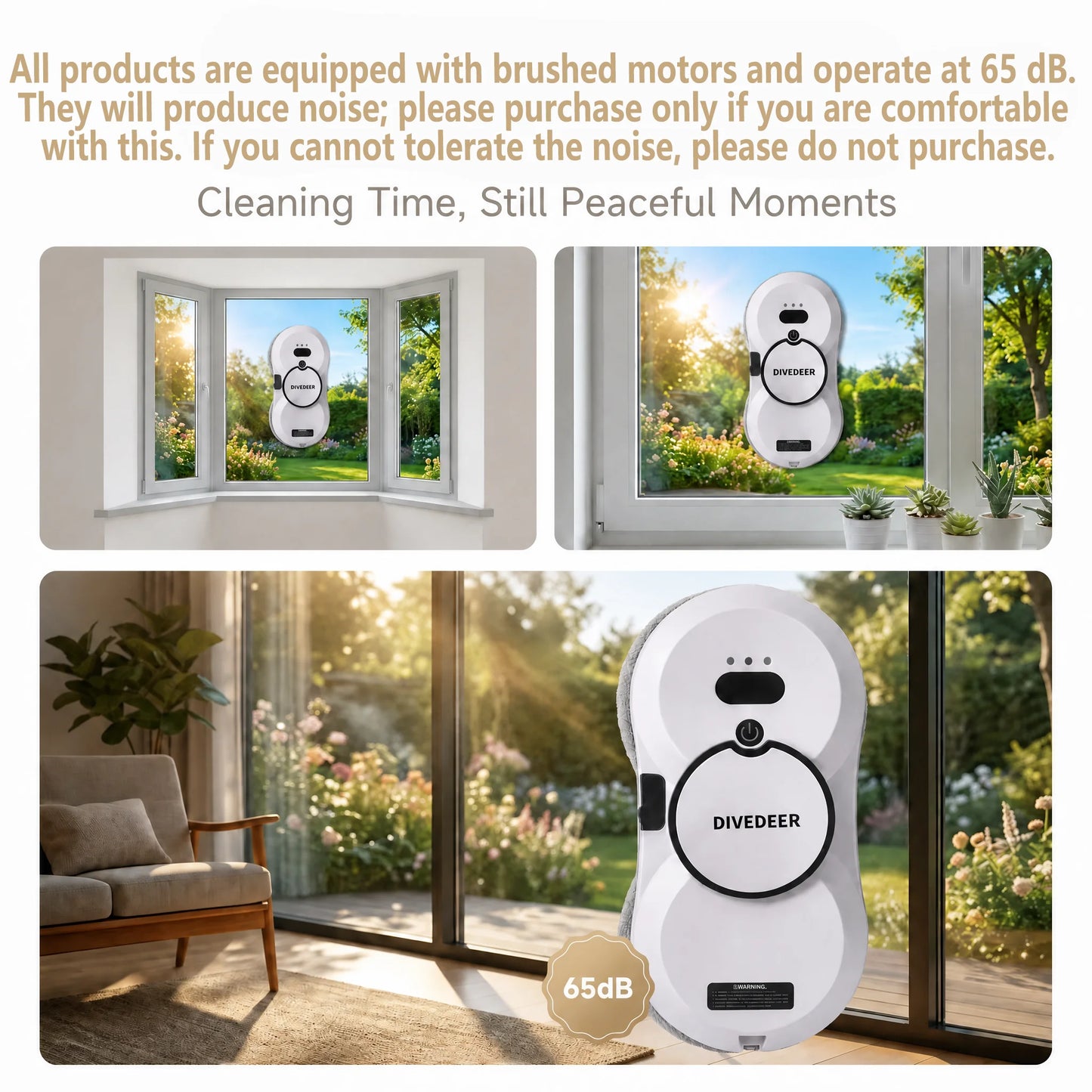 Automatic water spraying function robot , anti drop magnetic glass cleaning machine