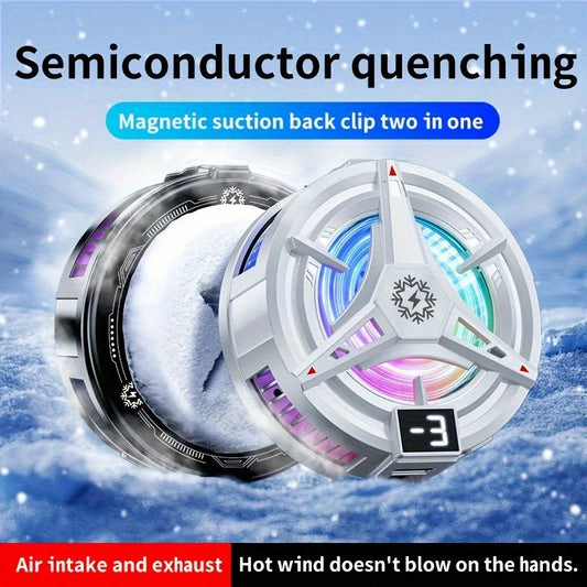 Semiconductor Phone Cooler Universal Fast Rapid Cooling Magnetic Back Clip