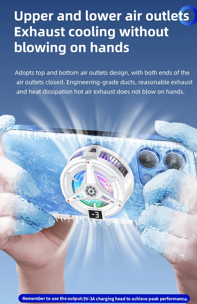 Cooling Fan Mobile Cooling Phone Fan for Cell Phone Cooler