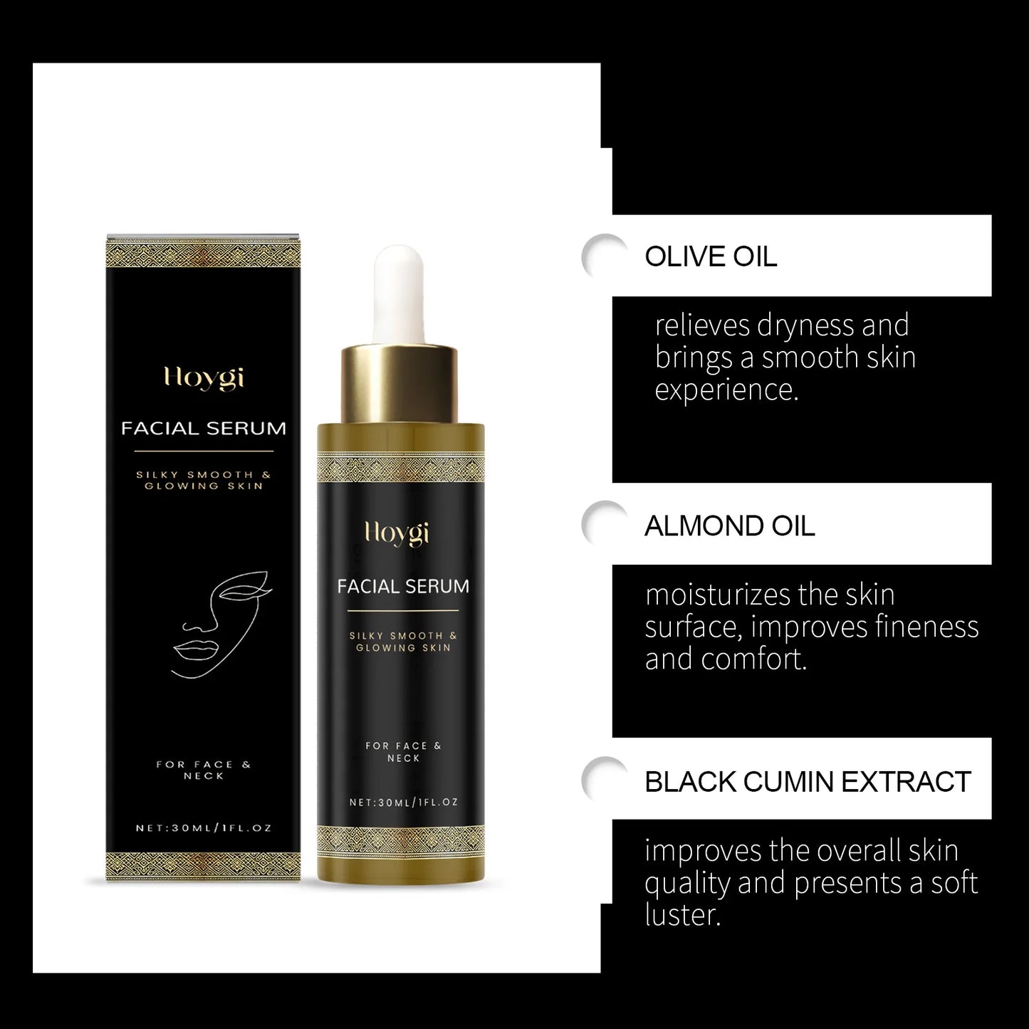 Facial Care Essence, Moisturizing, Radiance - Boosting, Skincare Serum