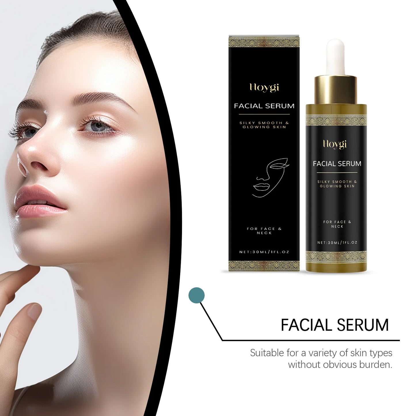 Facial Care Essence, Moisturizing, Radiance - Boosting, Skincare Serum