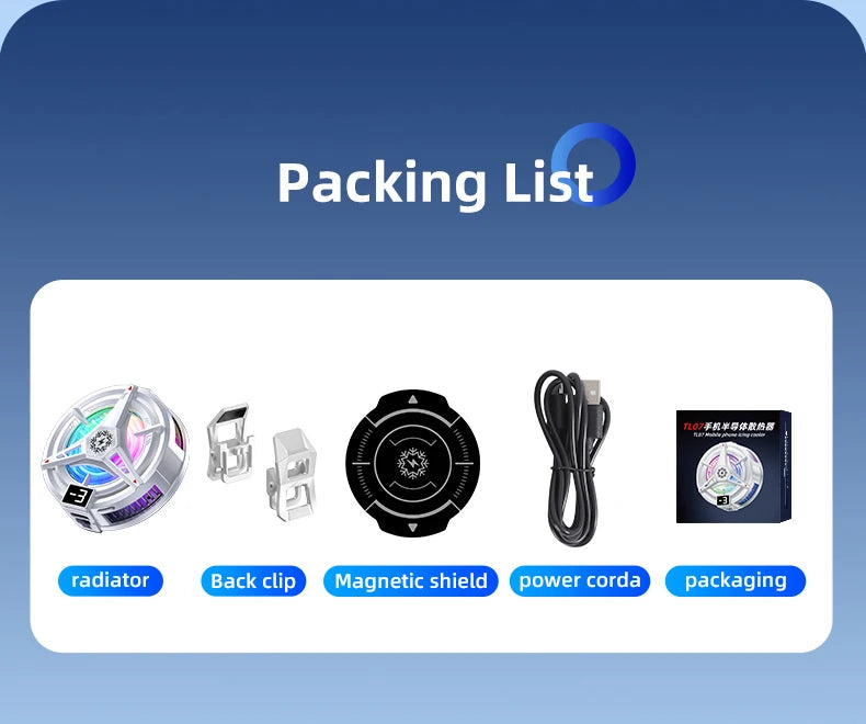 Cooling Fan Mobile Cooling Phone Fan for Cell Phone Cooler