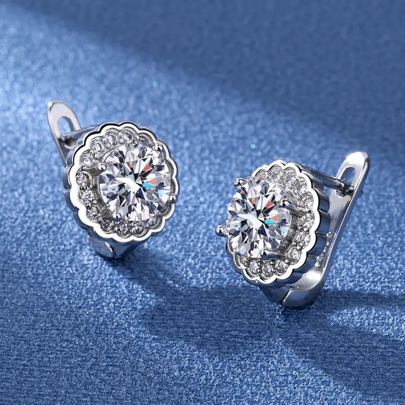 925 Sterling Silver Zirconia Small Hoop Earring For Girls Child Wome Beautiful
