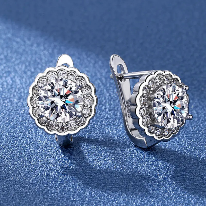 925 Sterling Silver Zirconia Small Hoop Earring For Girls Child Wome Beautiful