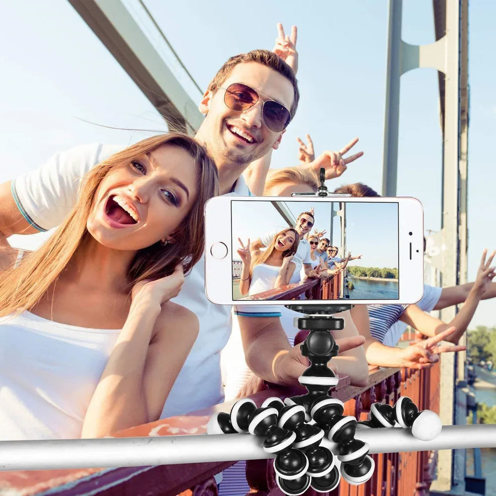 Tripods Tripod for Phone, Mobile Camera Holder Clip, Smartphone Monopod Stand
