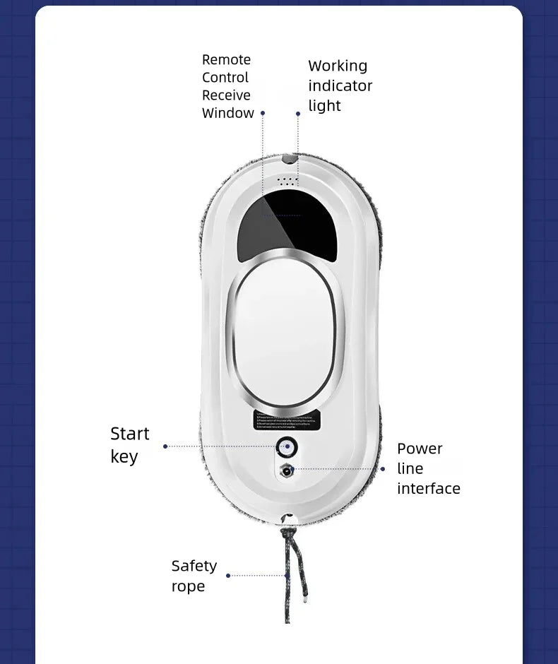 Intelligent Window Cleaning Robot Vacuum Cleaner Robot