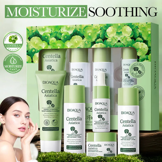 5pcs/set BIOAQUA Centella Asiatica Skin Care Sets