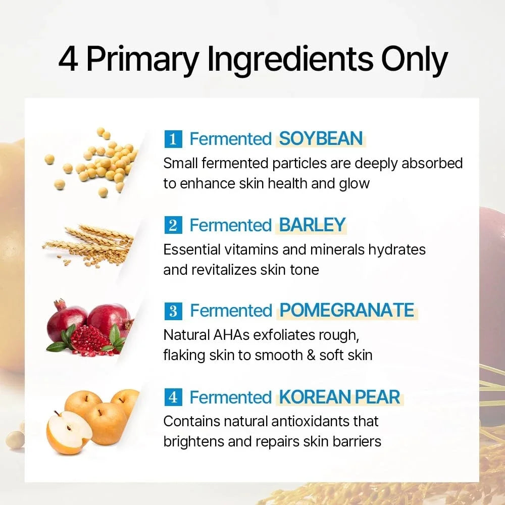 Korean Skin Care Mixsoon Bean Essence Hyaluronic Acid Exfoliating Facial Serum