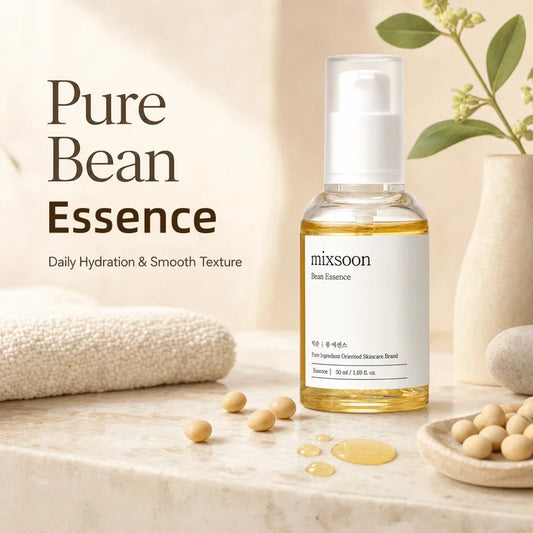 Korean Skin Care Mixsoon Bean Essence Hyaluronic Acid Exfoliating Facial Serum